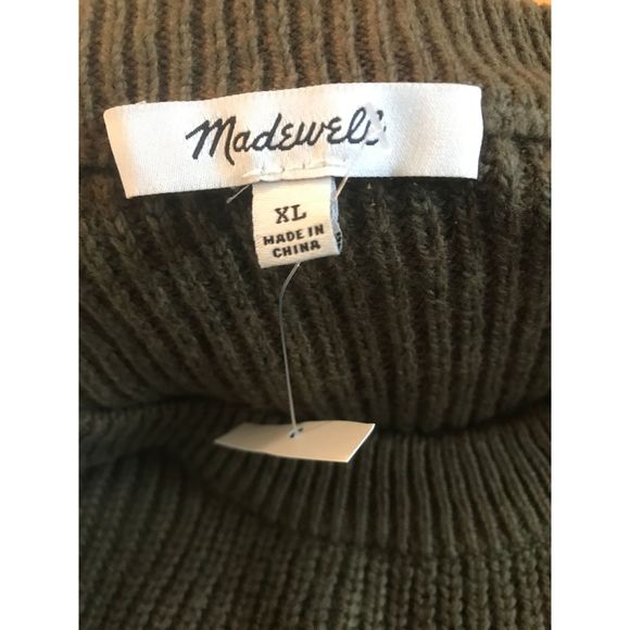 Madewell Sweater Thompson Pocket Boxy Pullover Elm - Picture 12 of 12
